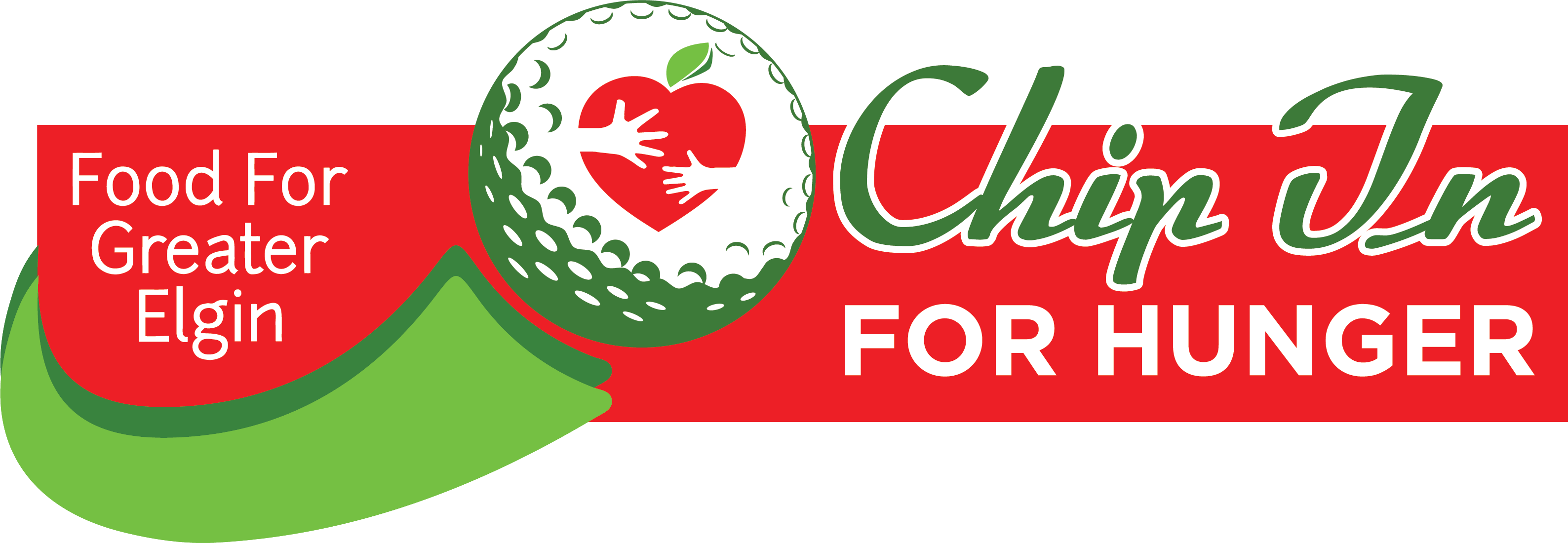 Chip in for hunger logo, Grand Victoria Casino, Fundraiser, Food for greater elgin, golf